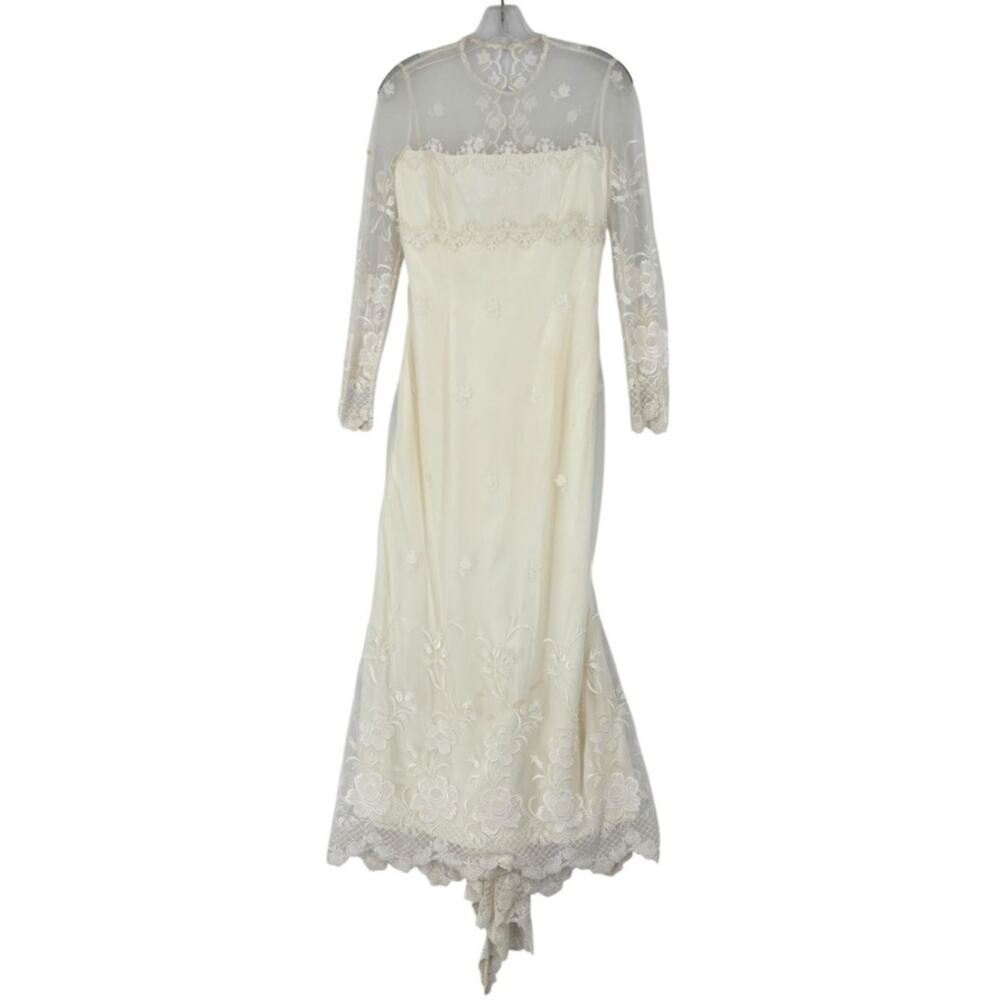 Vintage Jessica McClintock Bridal Millennium 2000 Size 6 Wedding Dress
